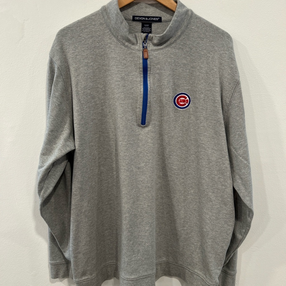 Chicago Cubs Quarter Zip Sweater